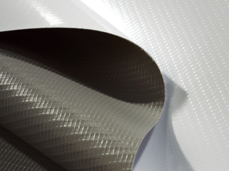 440gsm PVC Greyback Surface Branco Banner Flexível
